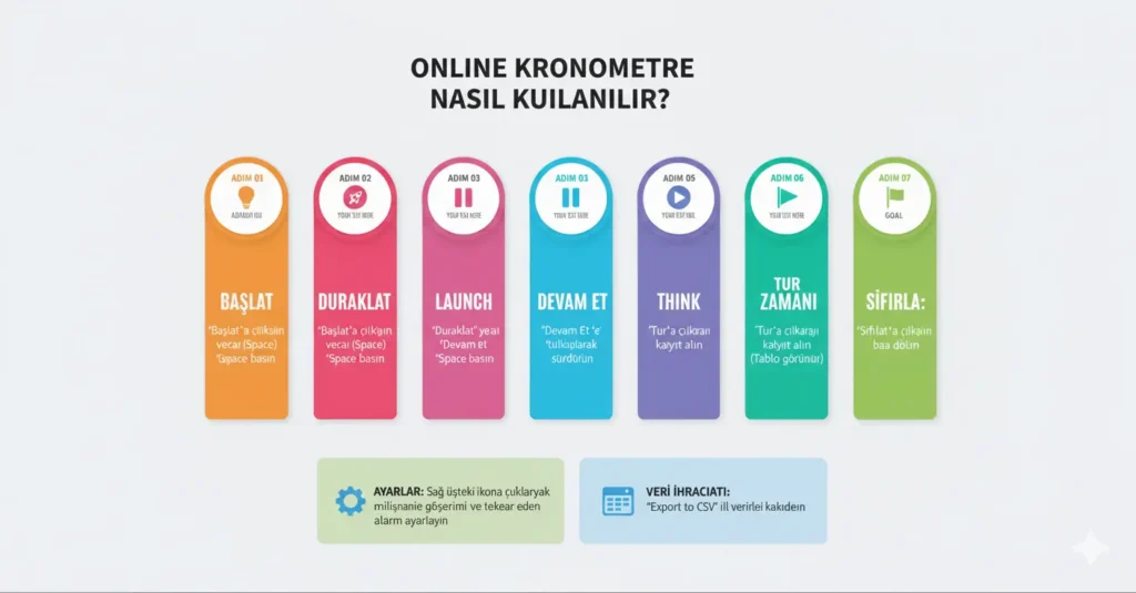 Kronometre infographic